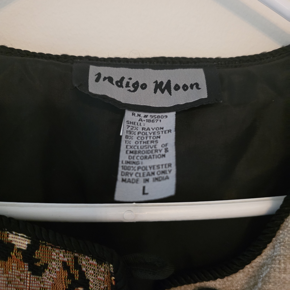 Indigo Moon Multicolor Patchwork Jacket - image 3